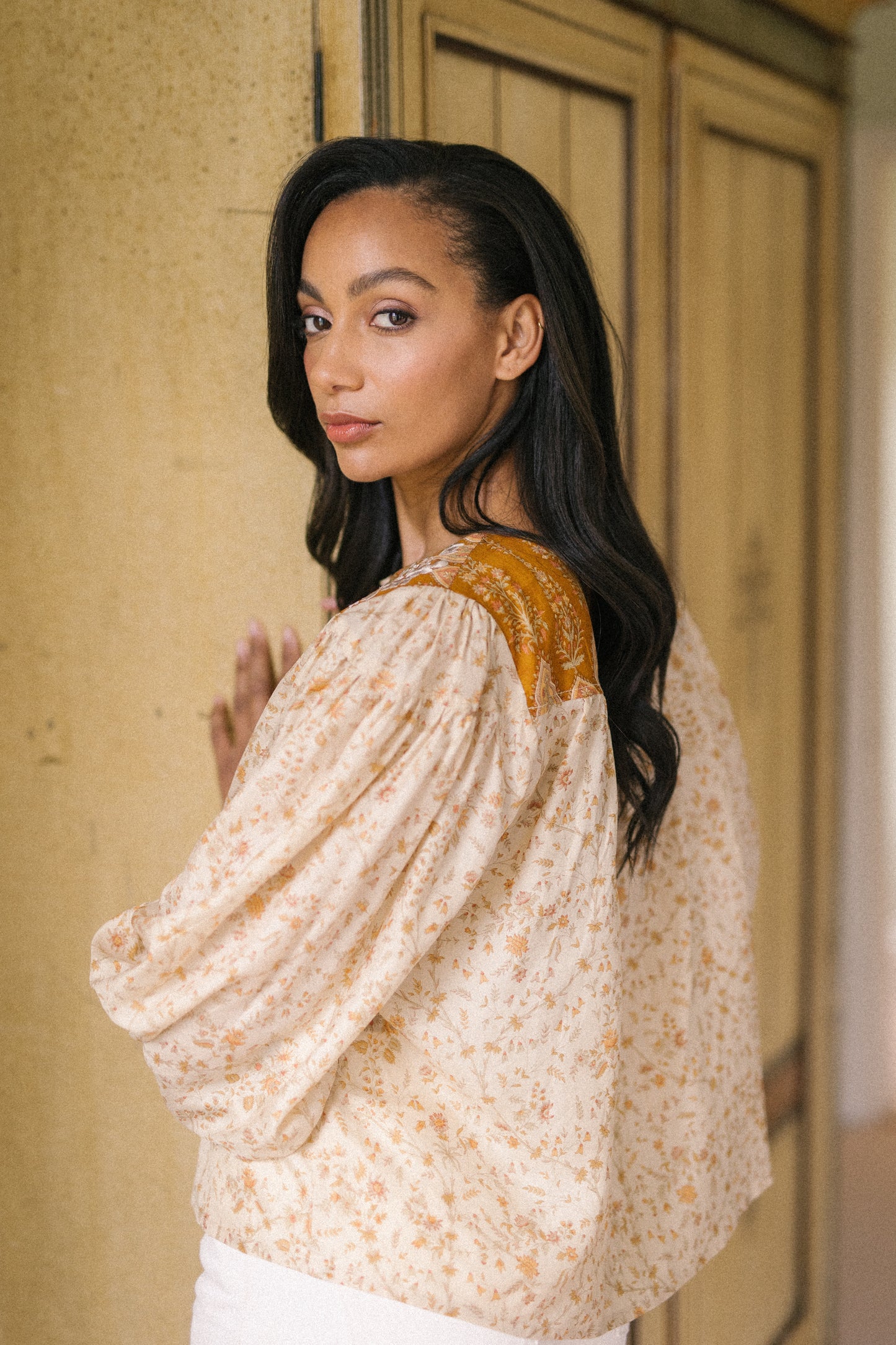 Lolita Embroidered Silk Blouse