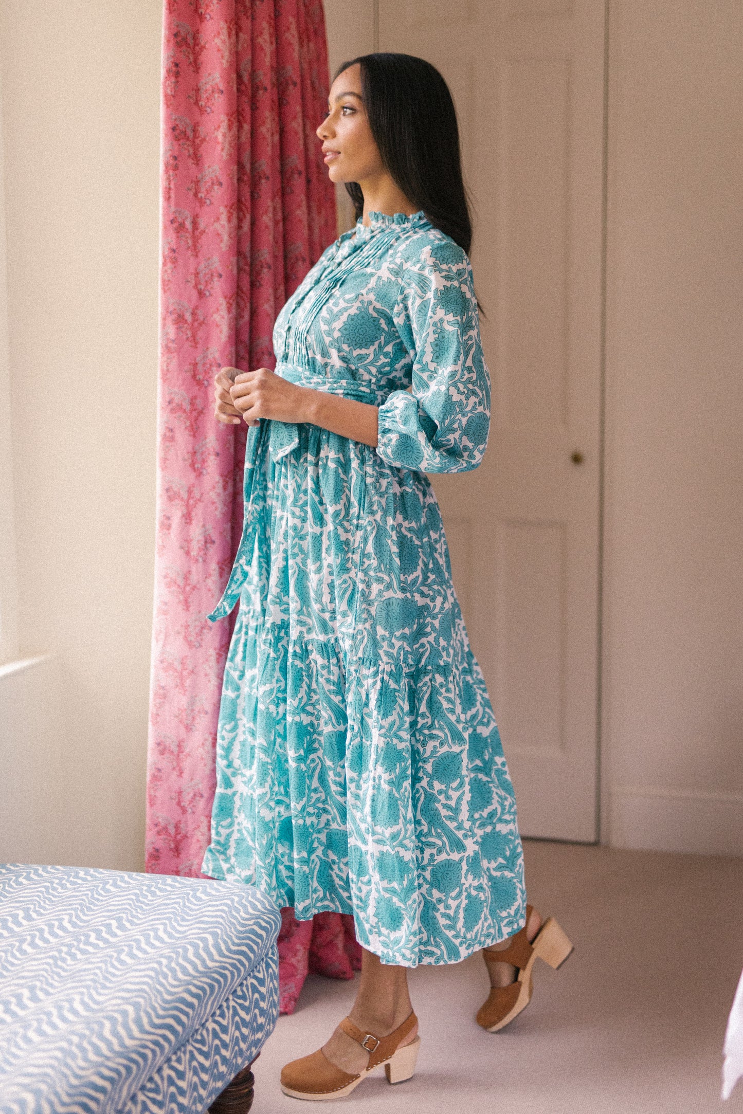 Skylark Dress in Turquoise