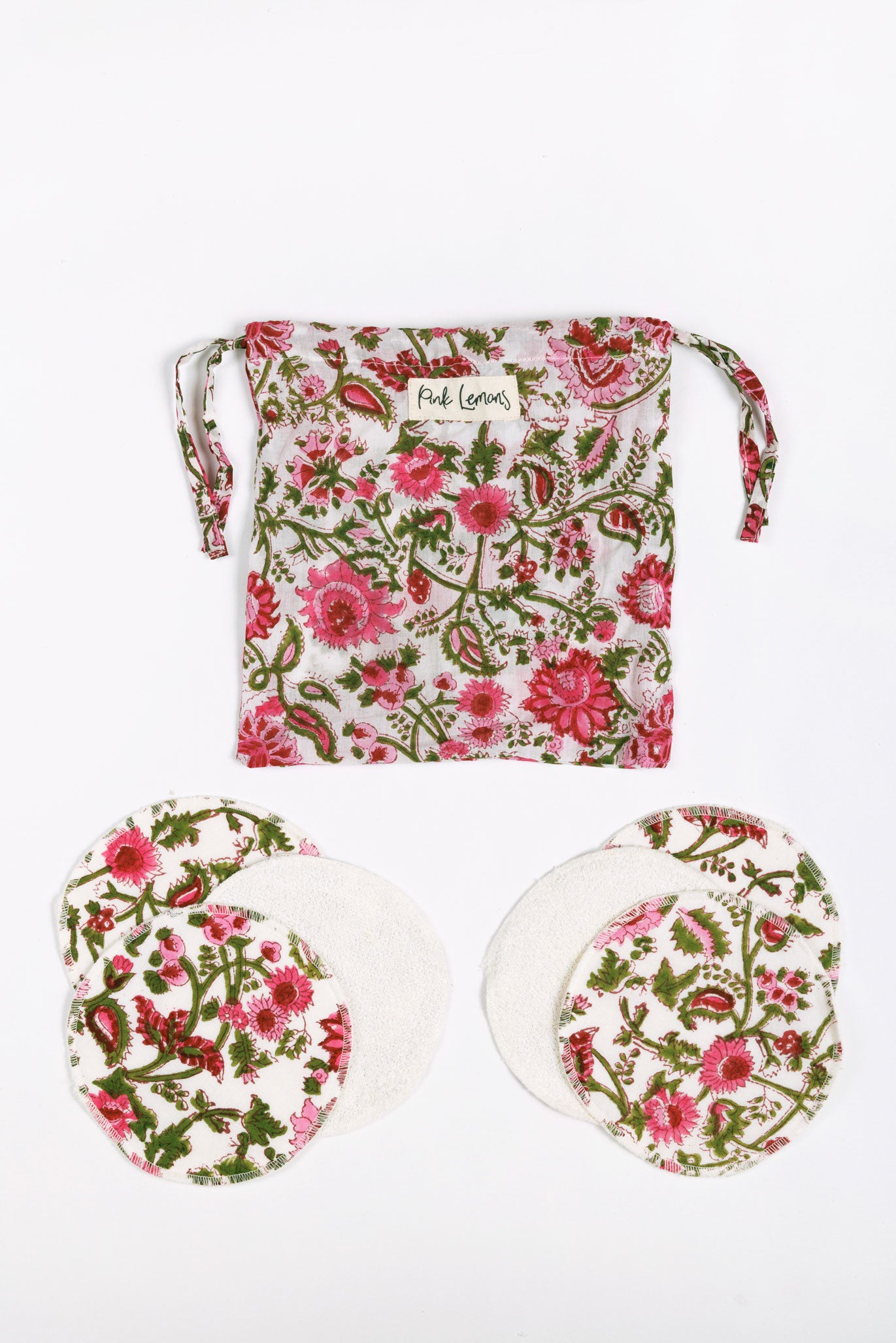 Face Wipes (Set of 6) in Clover Print