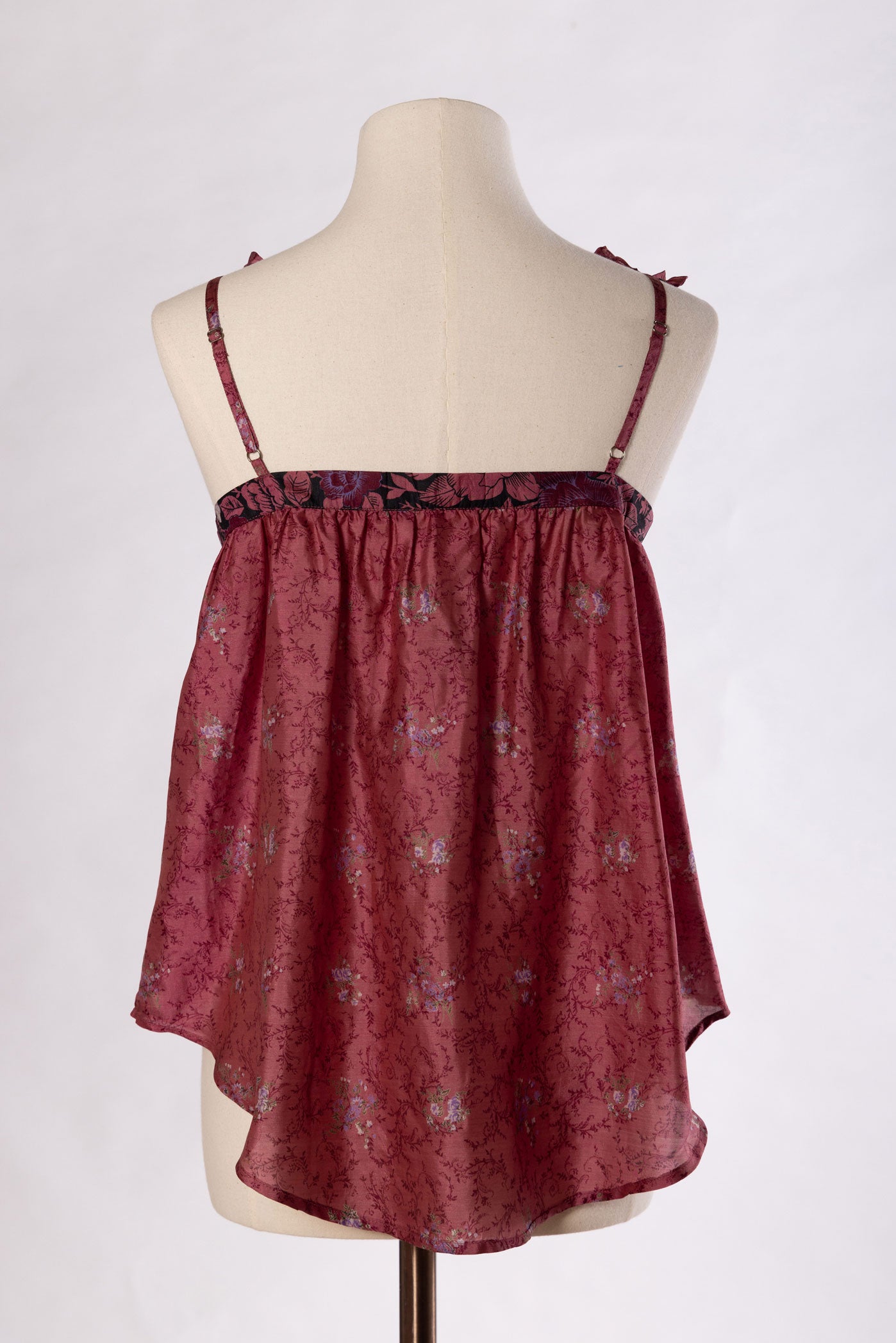 Lilly Silk Camisole -Deep Rose 005