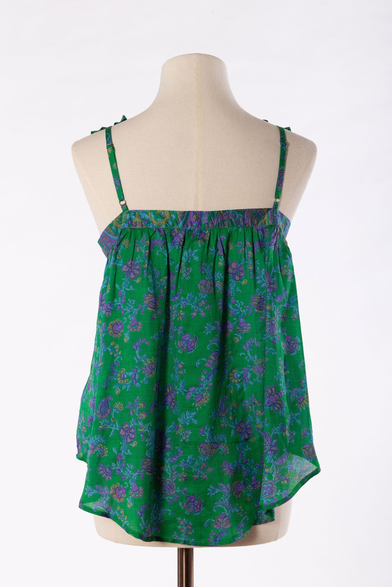 Lilly Silk Camisole - Emerald Green 007