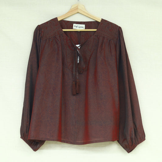 Lolita Silk Blouse  XL - 046