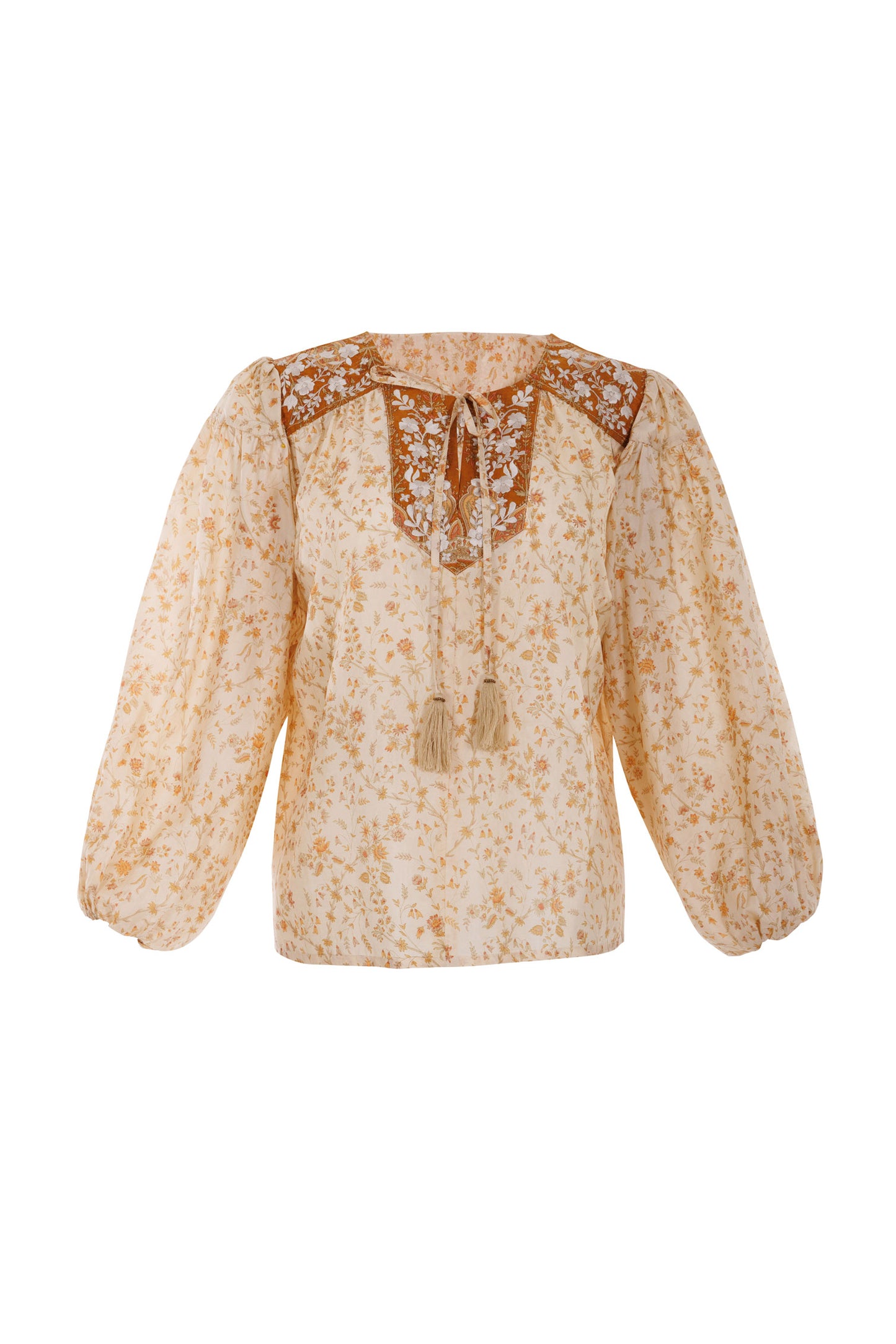 Lolita Embroidered Silk Blouse