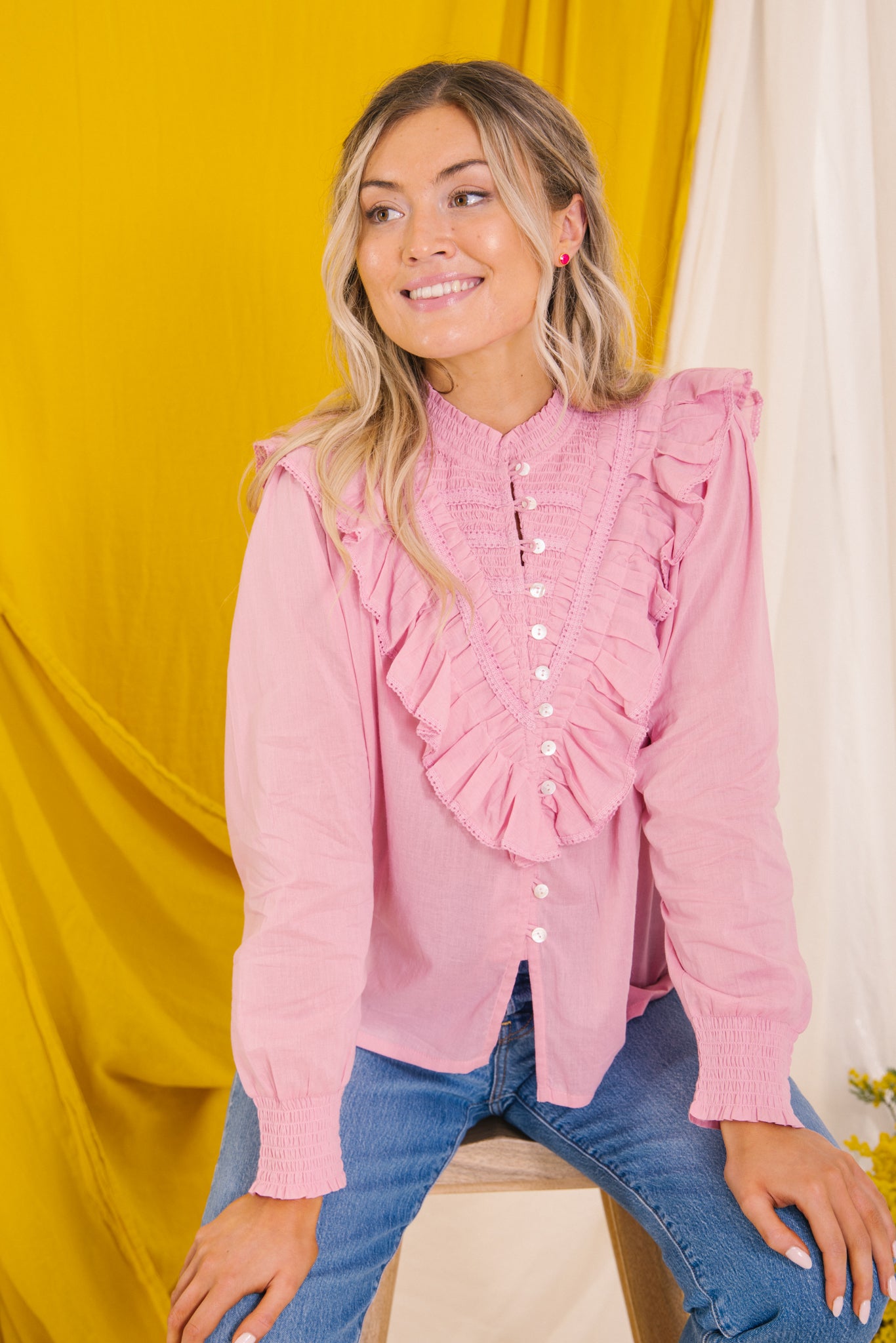 Tamsyn Blouse in Pink