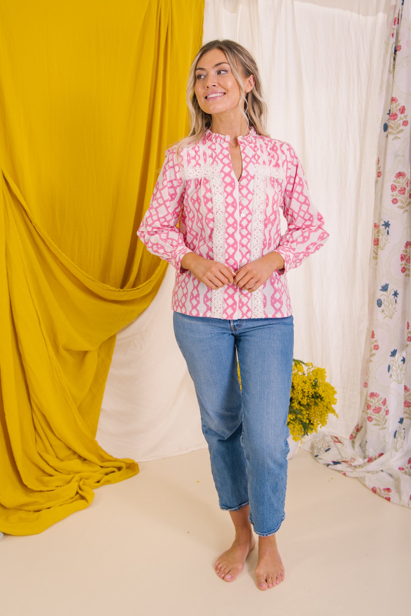 Adele Blouse - Rose