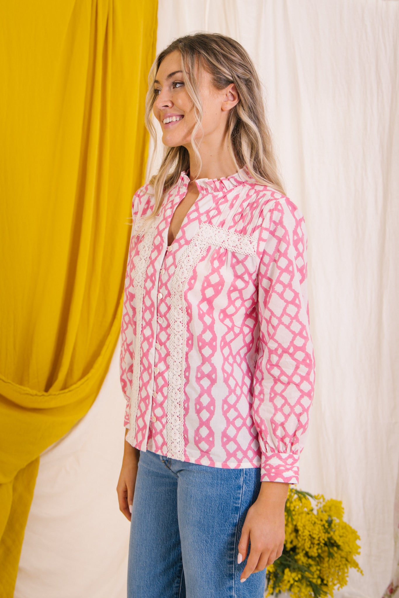 Adele Blouse - Rose