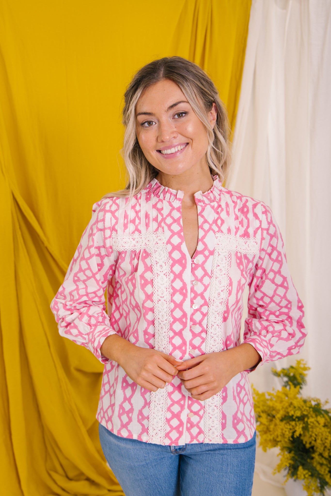 Adele Blouse - Rose