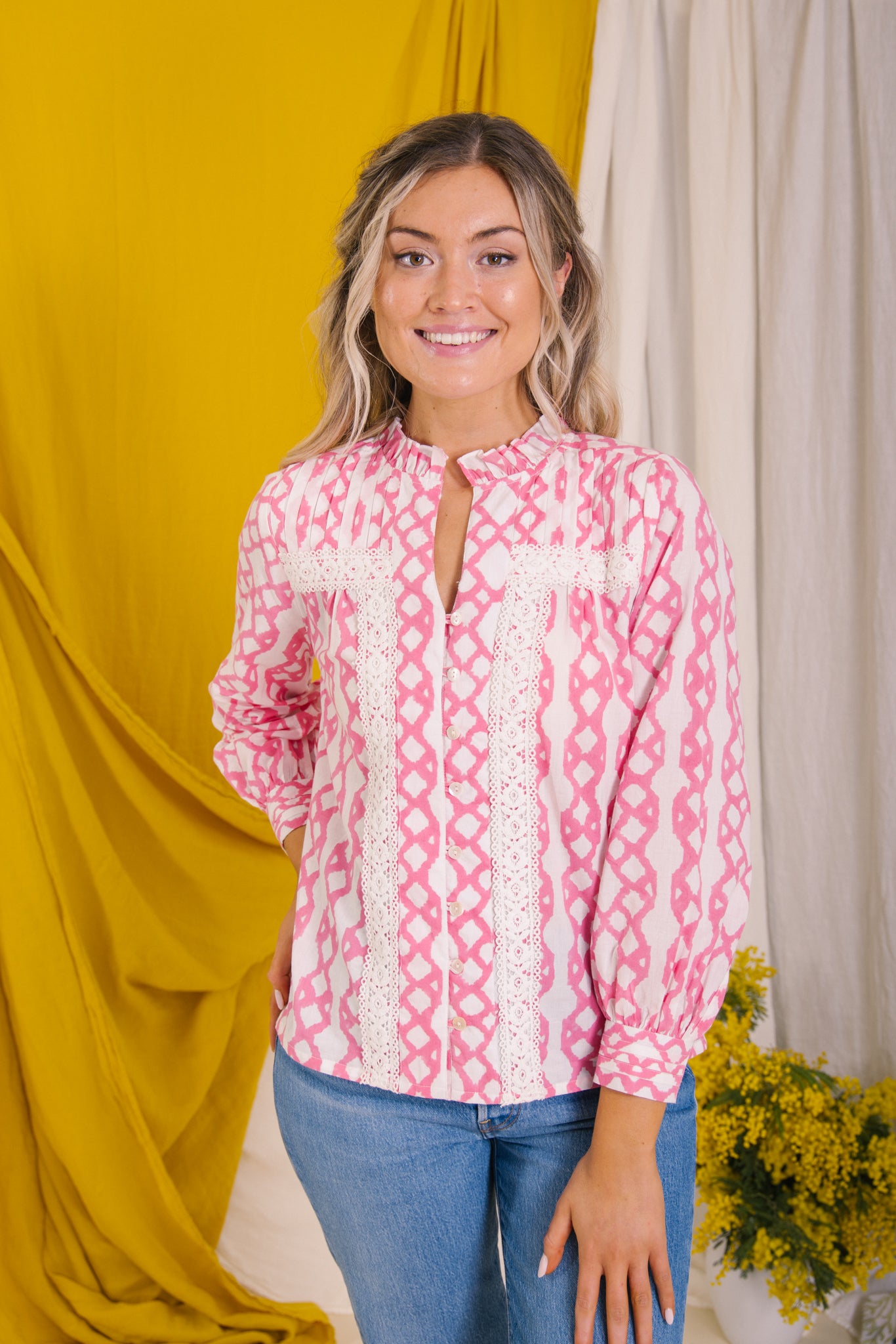 Adele Blouse - Rose