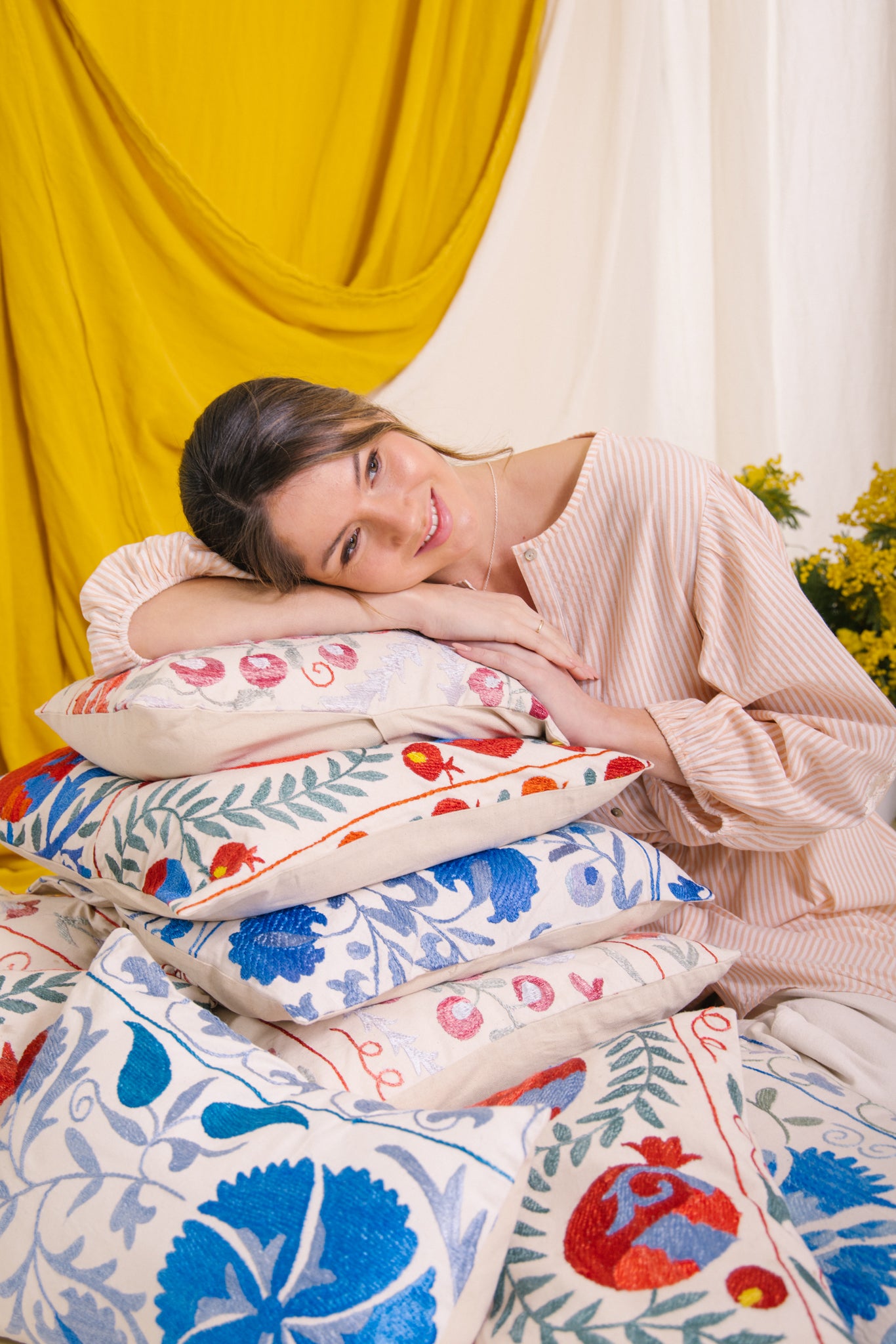 Cotton Suzani Cushion  C45