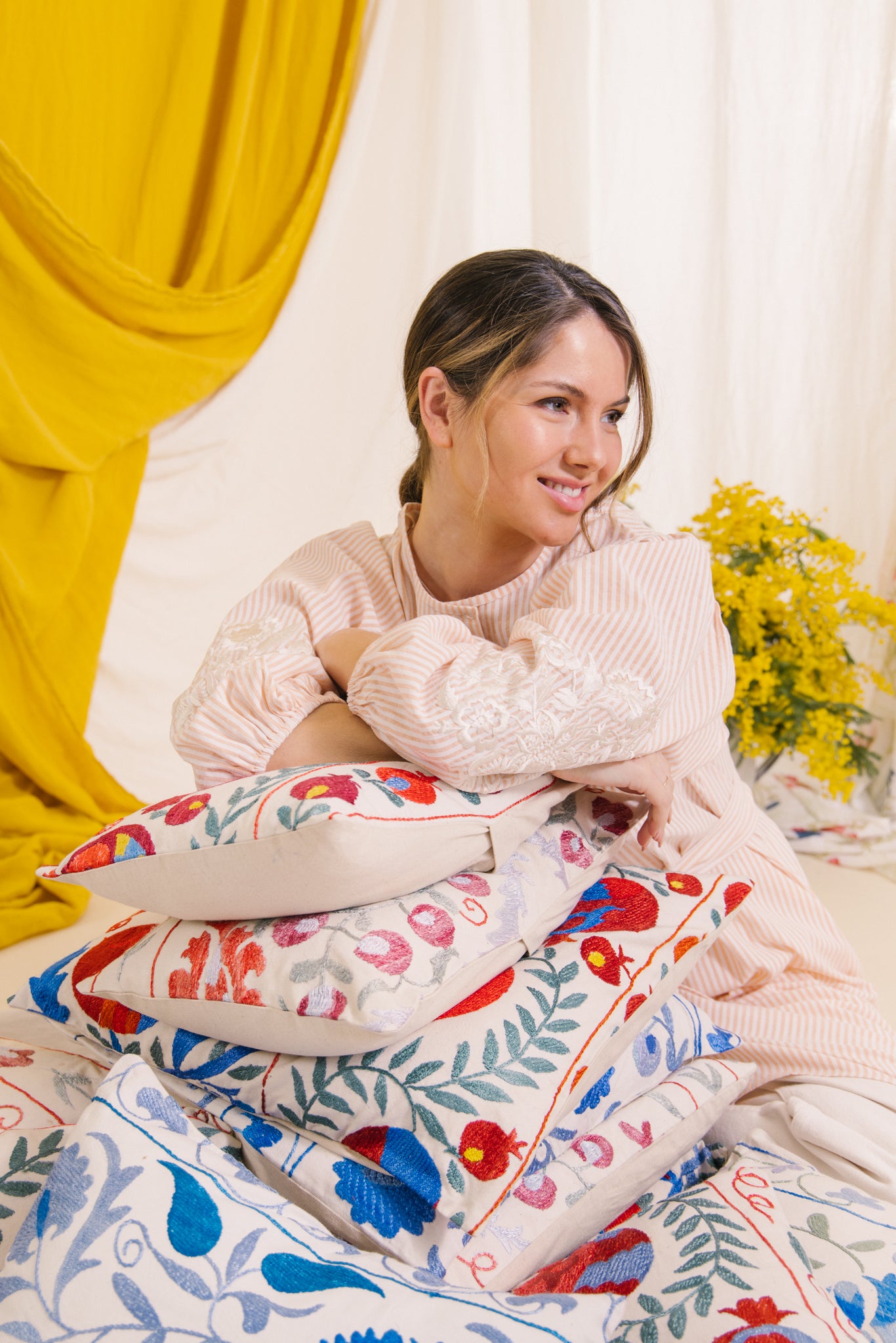 Cotton Suzani Cushion  C45