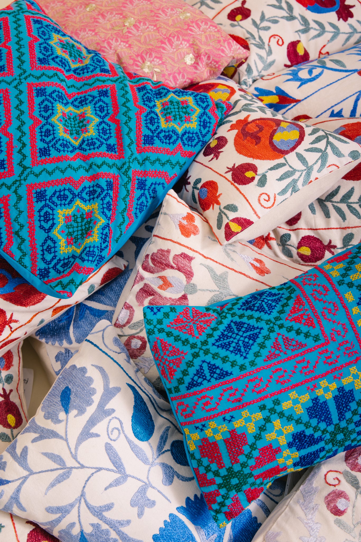 Cotton Suzani Cushion  C45