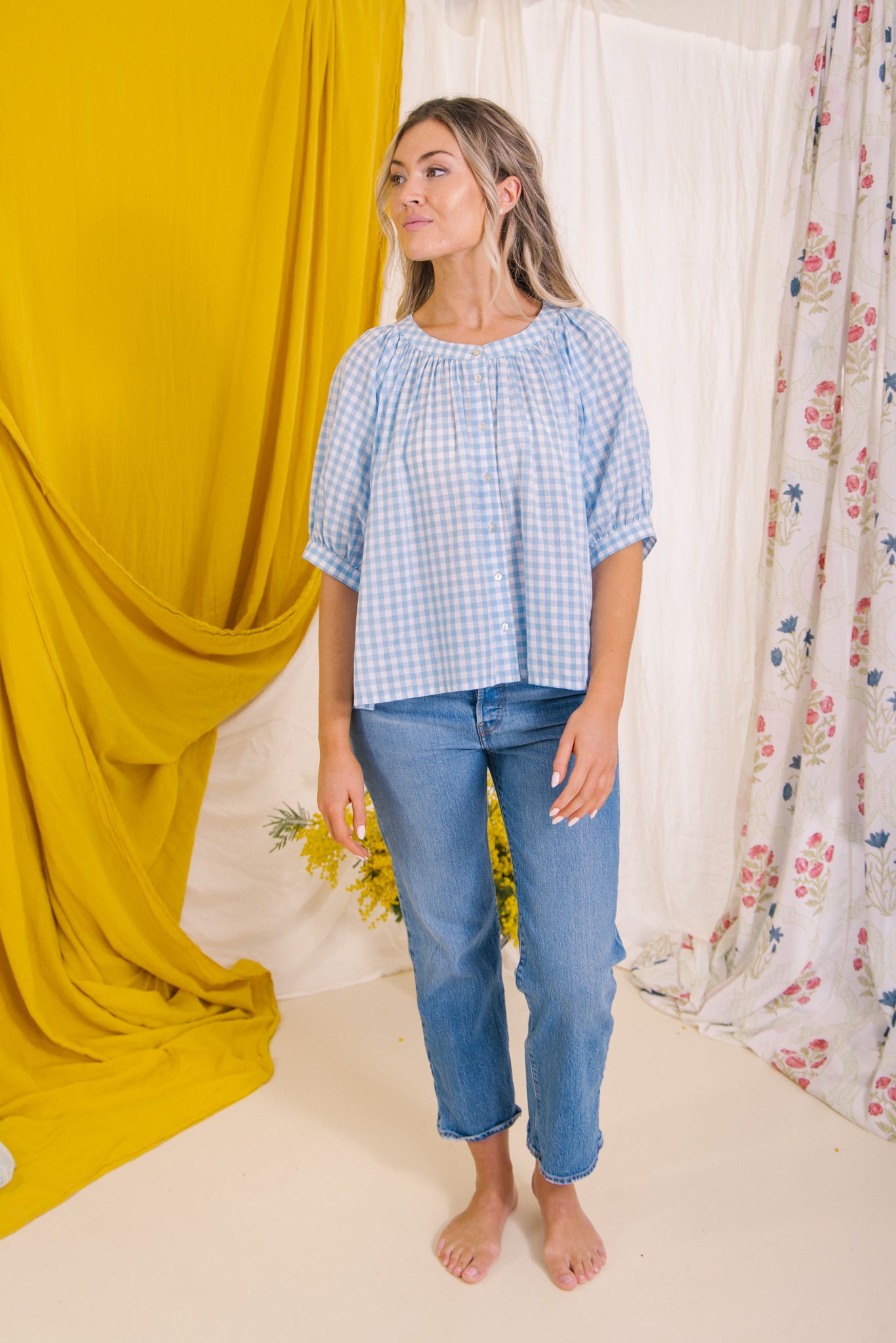 Clementine Gingham Blouse