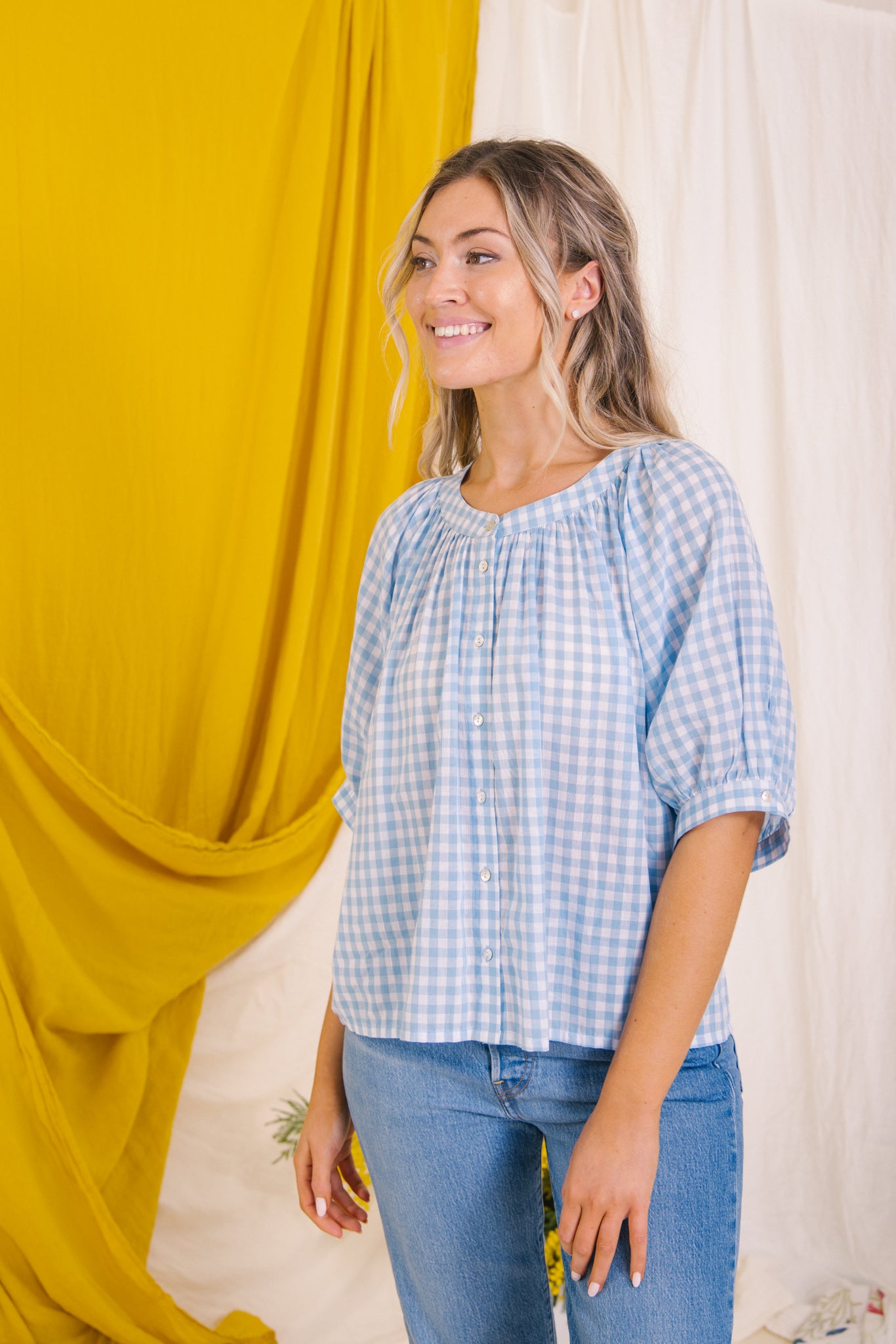 Clementine Gingham Blouse