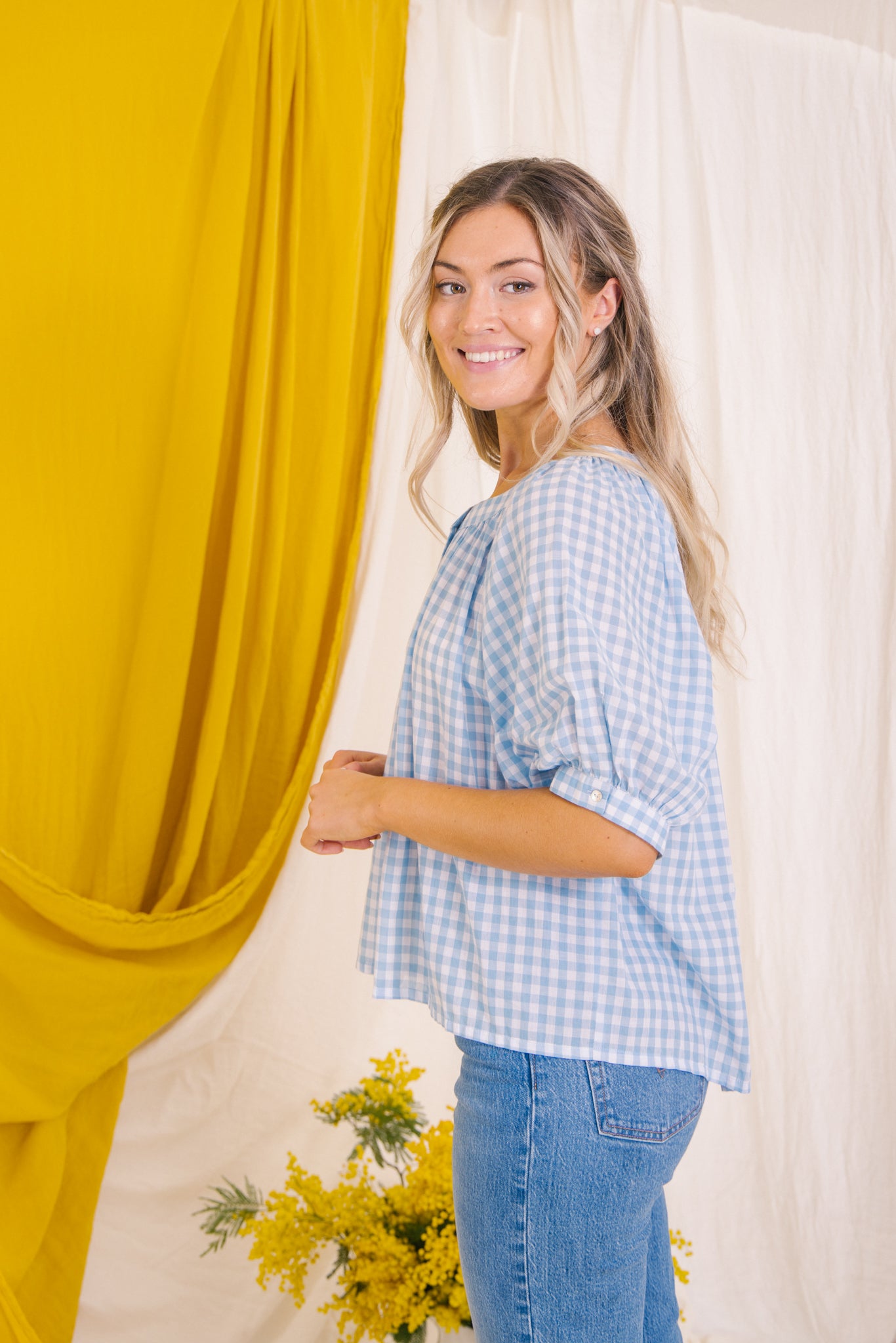 Clementine Gingham Blouse