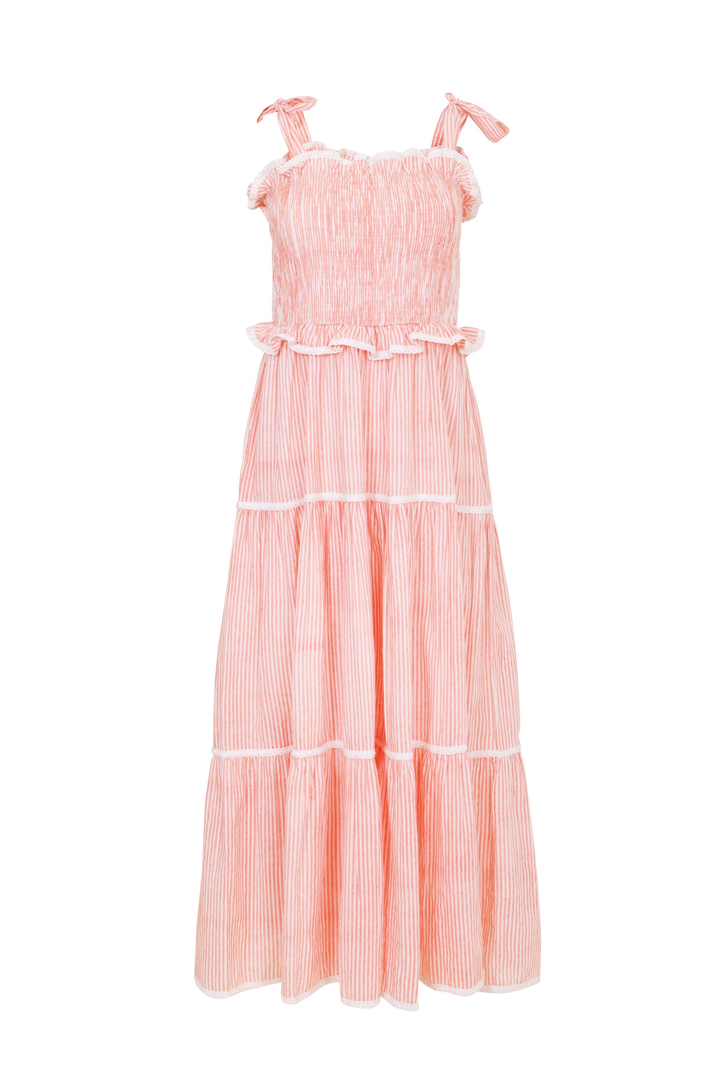 Sitara Stripe Sundress - Blushing Peach