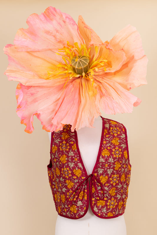 Melissa Cotton & Silk Reversible Waistcoat  - 045