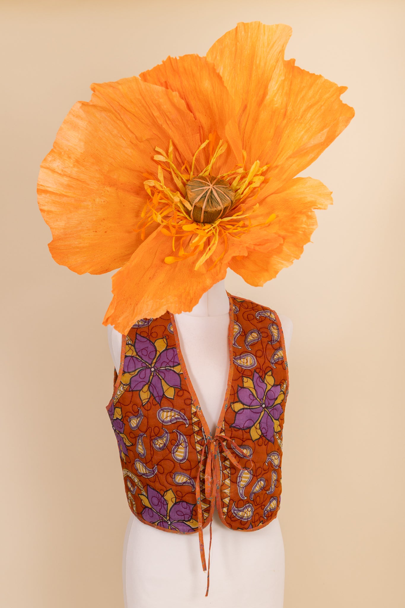 Melissa Cotton & Silk Reversible Waistcoat  - 042