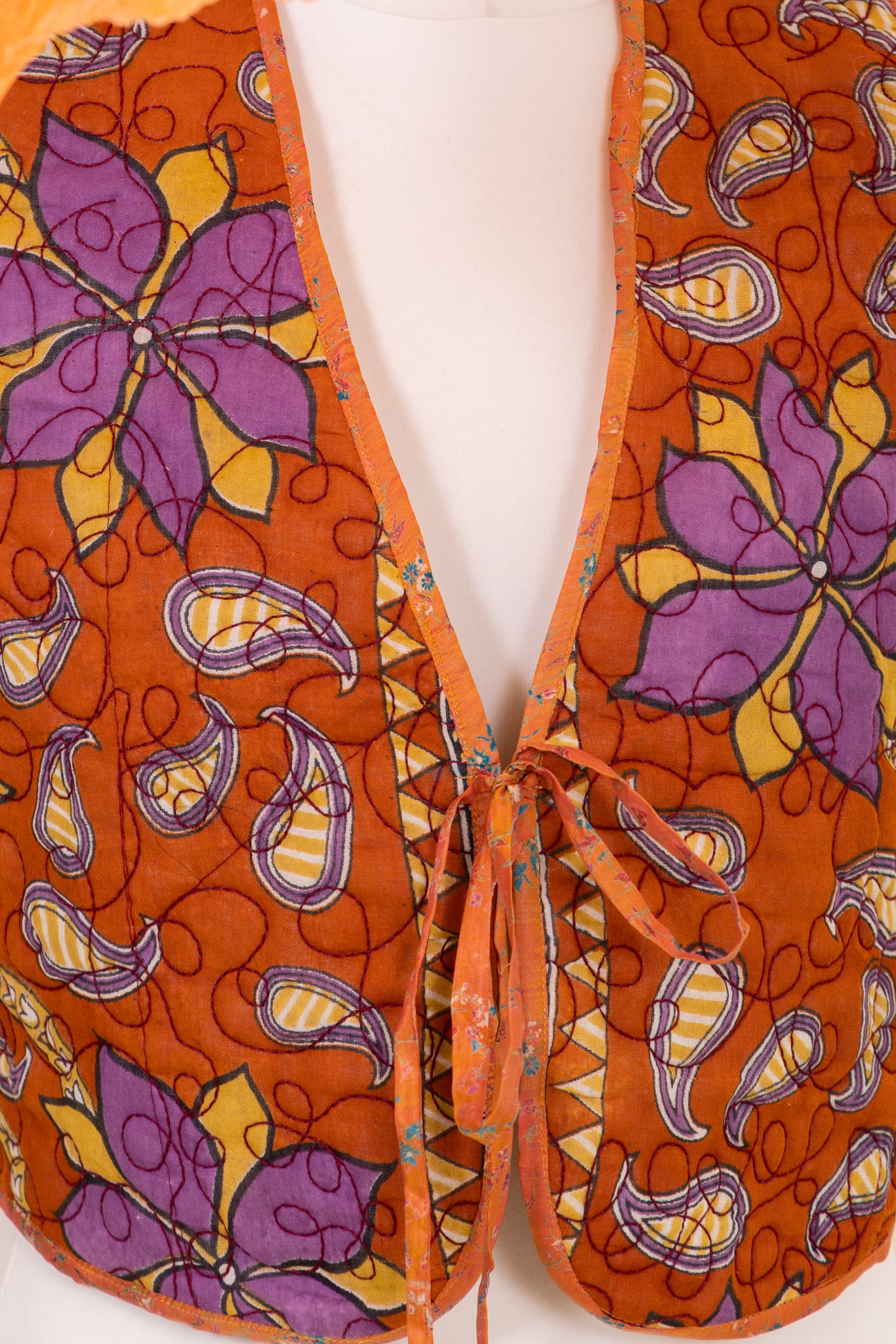Melissa Cotton & Silk Reversible Waistcoat  - 042