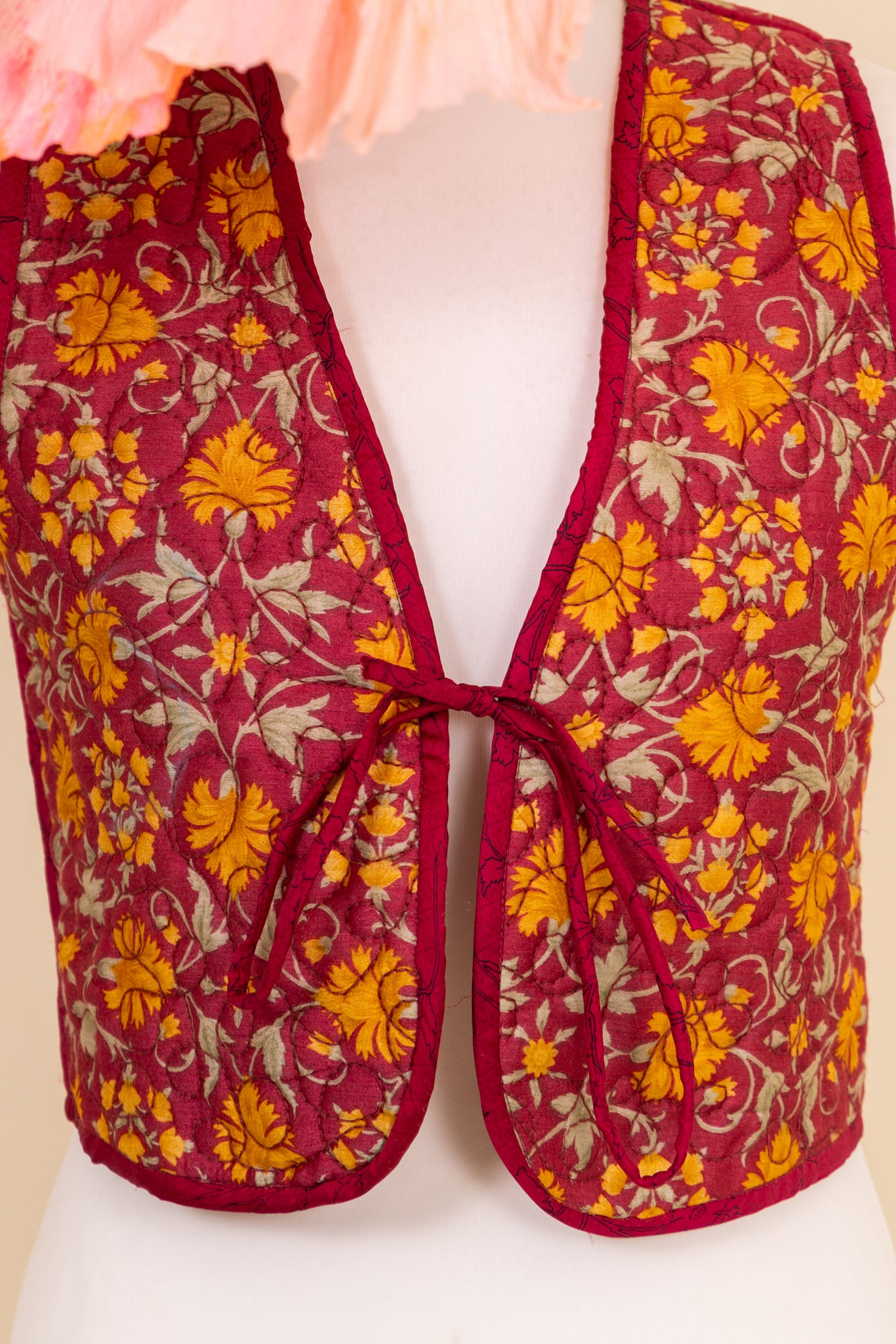 Melissa Cotton & Silk Reversible Waistcoat - 038