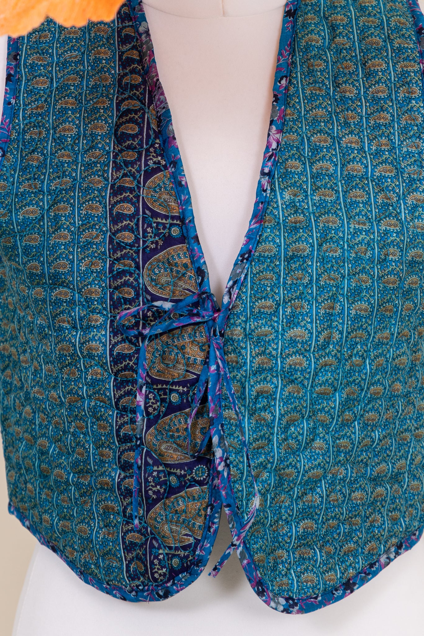 Melissa Silk Reversible Waistcoat M - 032