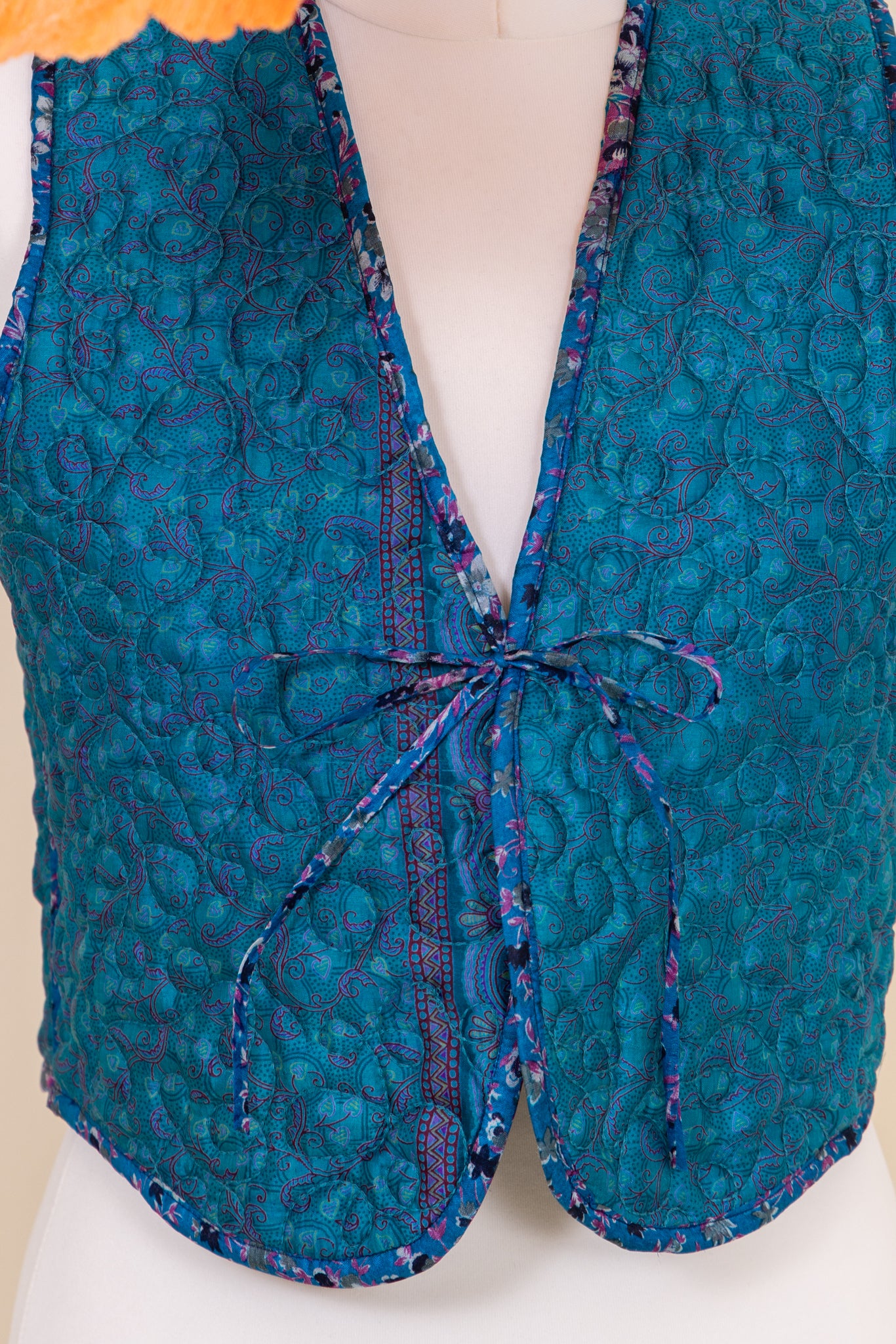 Melissa Silk Reversible Waistcoat M - 032
