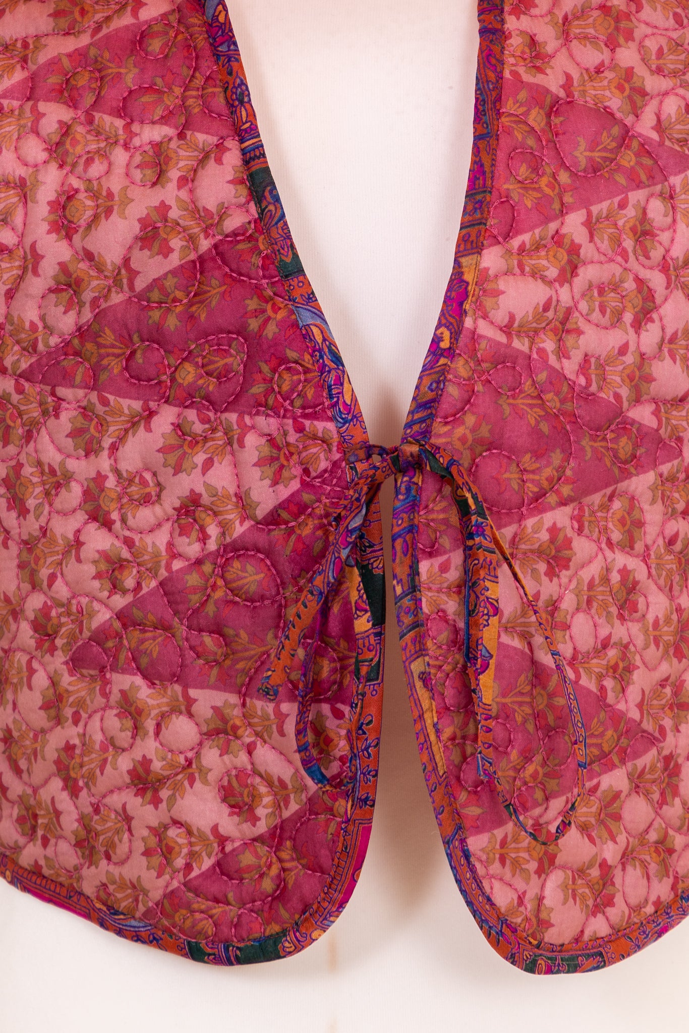 Melissa Silk Reversible Waistcoat XL - 026