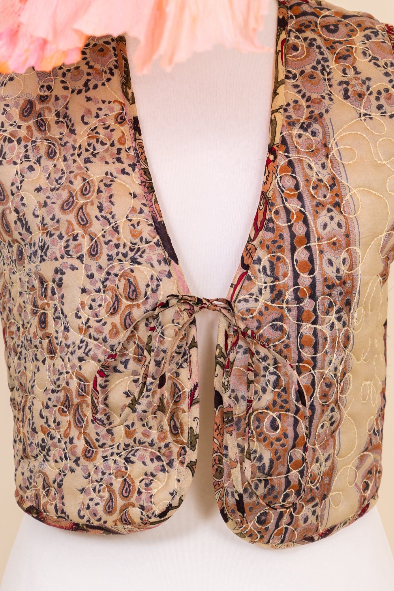 Melissa Silk Reversible Waistcoat S - 005