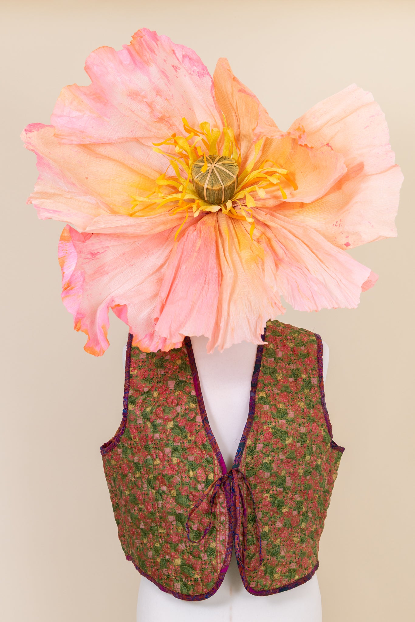 Melissa Silk Reversible Waistcoat XL - 024