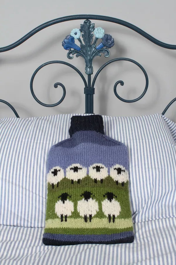 Flock of Sheep Hot Water Bottle Cover