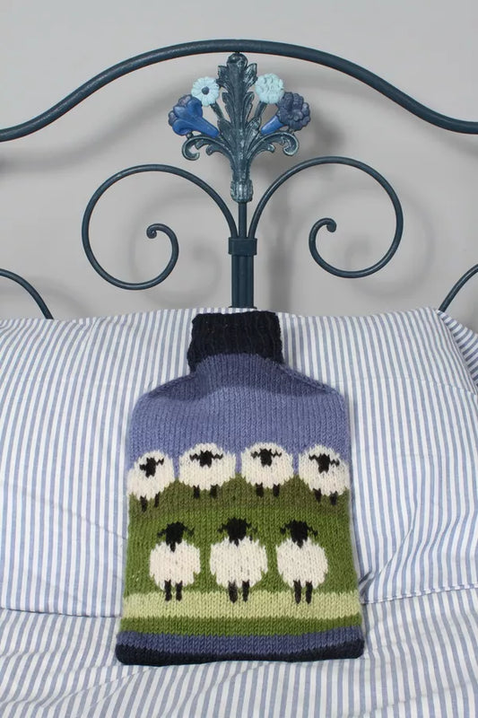 Flock of Sheep Hot Water Bottle Cover
