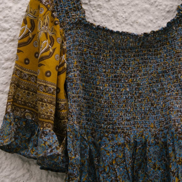 Joelyn Silk Smock Blouse - M - 110
