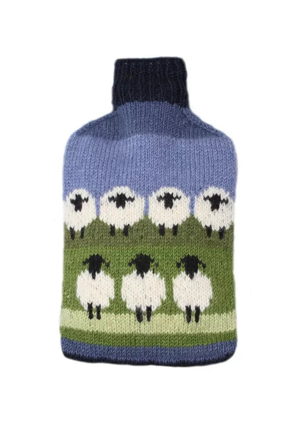 Flock of Sheep Hot Water Bottle Cover