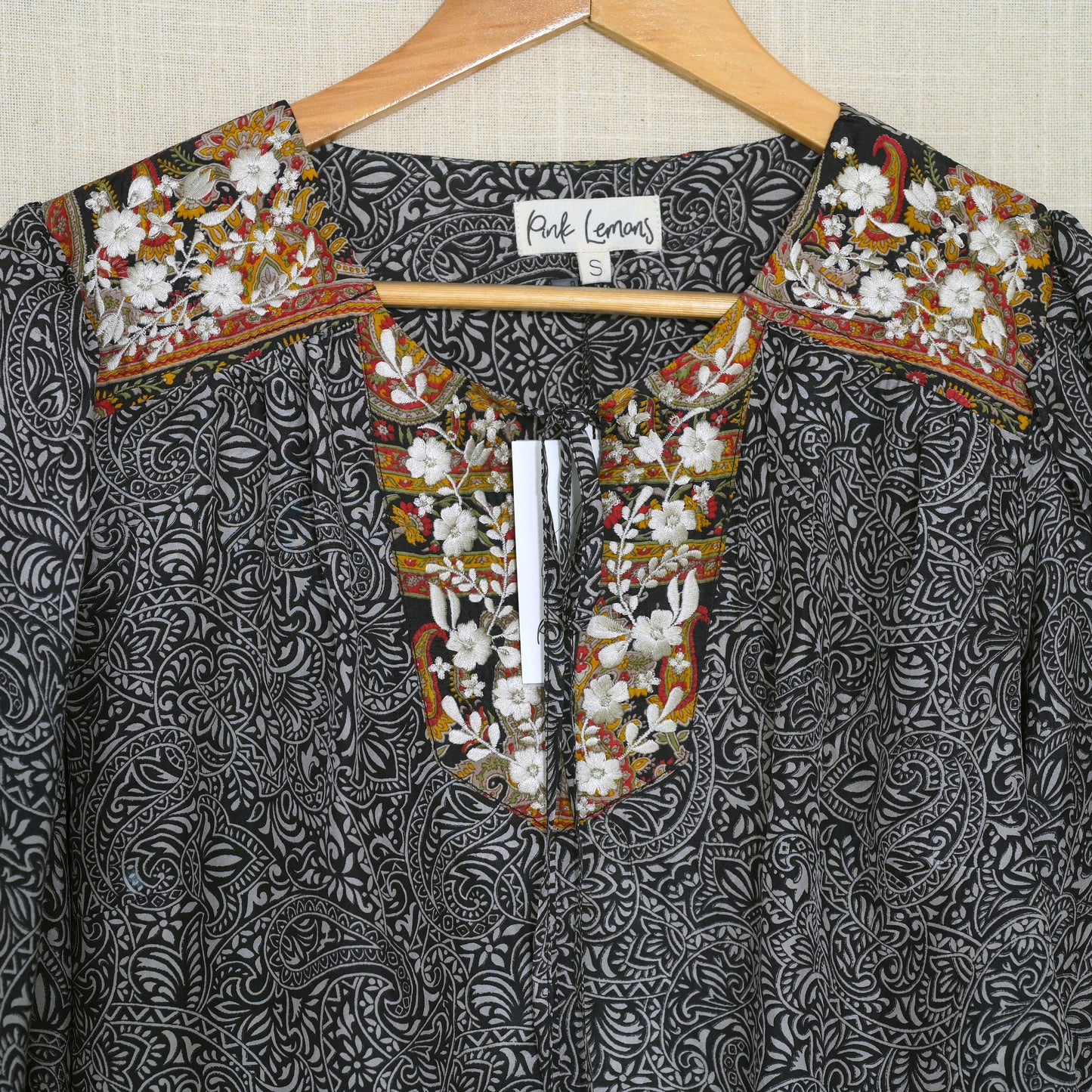 Lolita Embroidered Silk Blouse S - 018