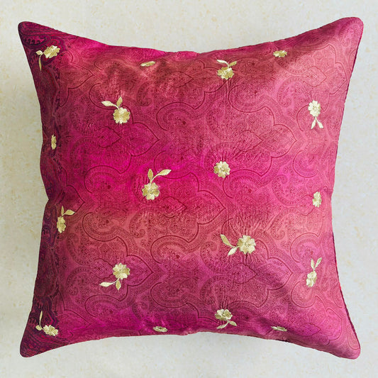 Sundar Embroidery Silk Cushion- 006