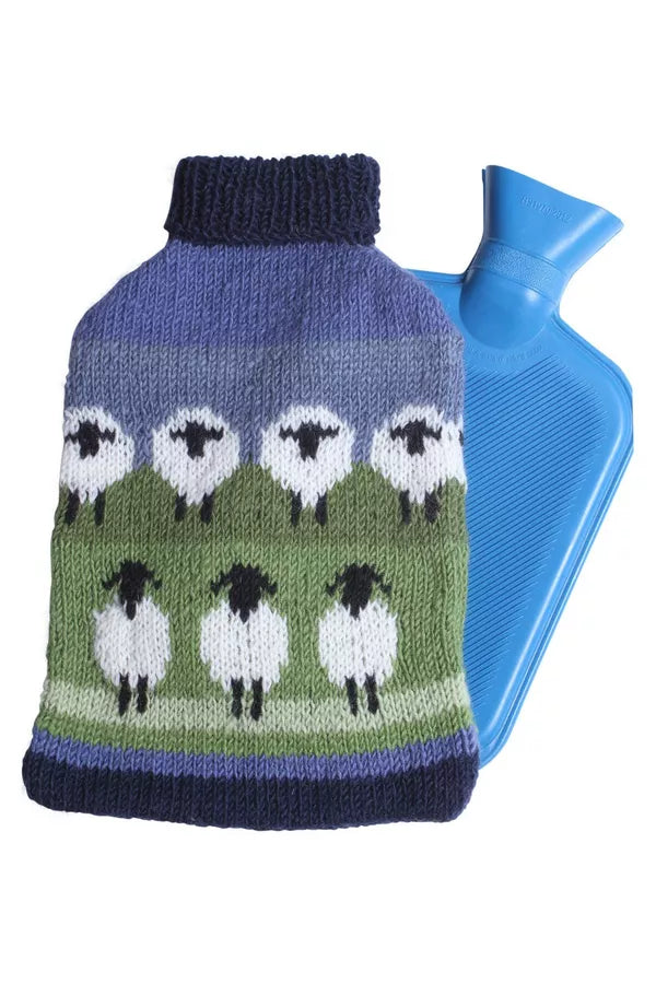 Flock of Sheep Hot Water Bottle Cover