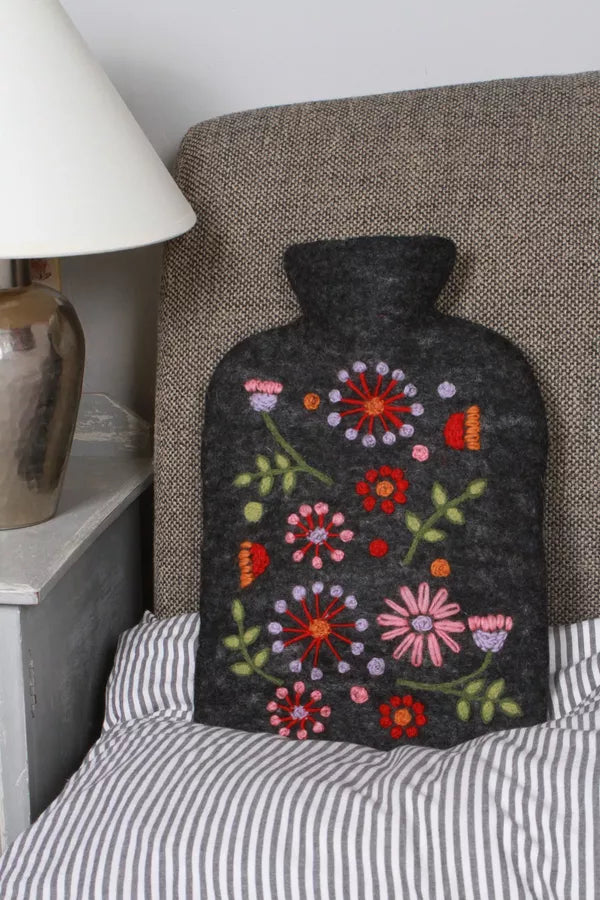 Hand Felted Lugano Hot Water Bottle