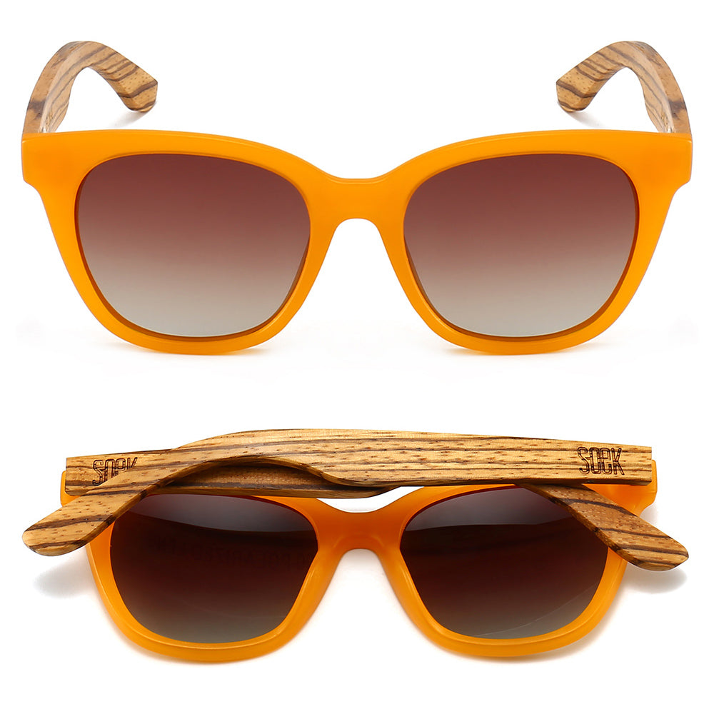 Lila Grace Burnt Orange Sunglasses