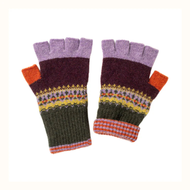 Alloa Fingerless Gloves in Copperland