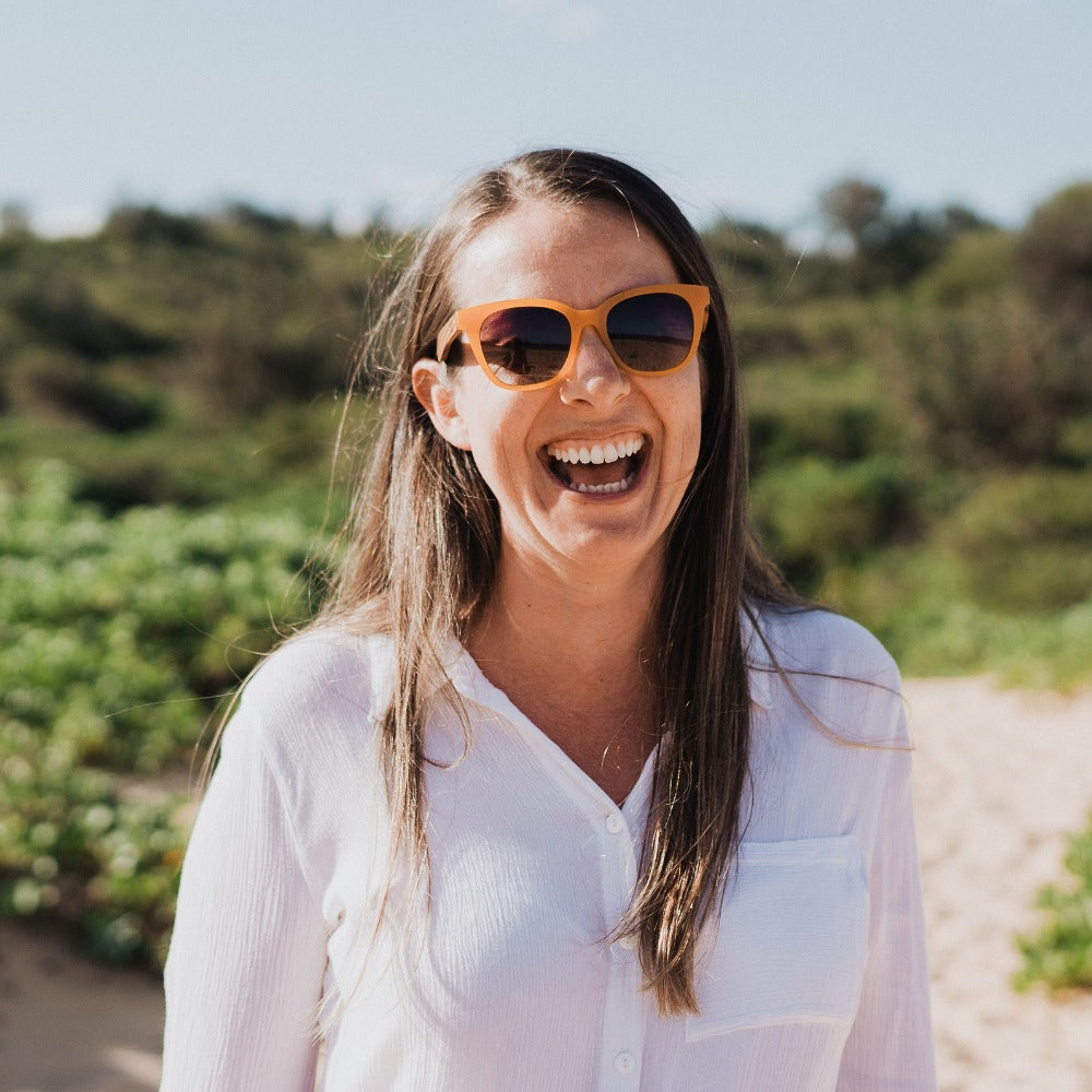 Lila Grace Burnt Orange Sunglasses