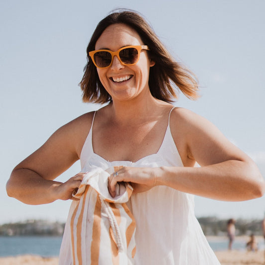 Lila Grace Burnt Orange Sunglasses