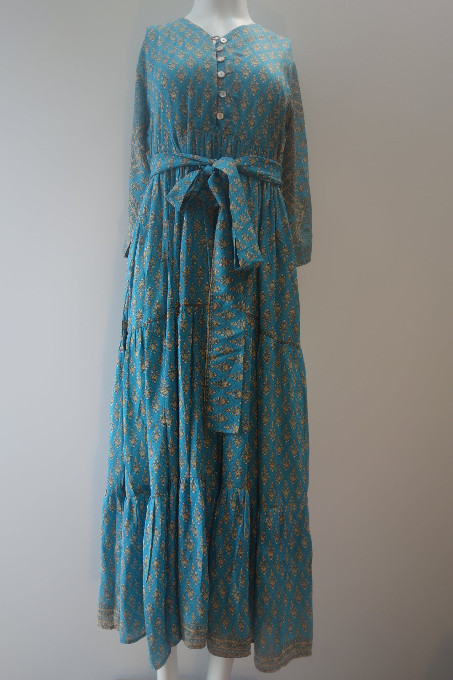 Prairie V-neck Silk Dress XS - 0030