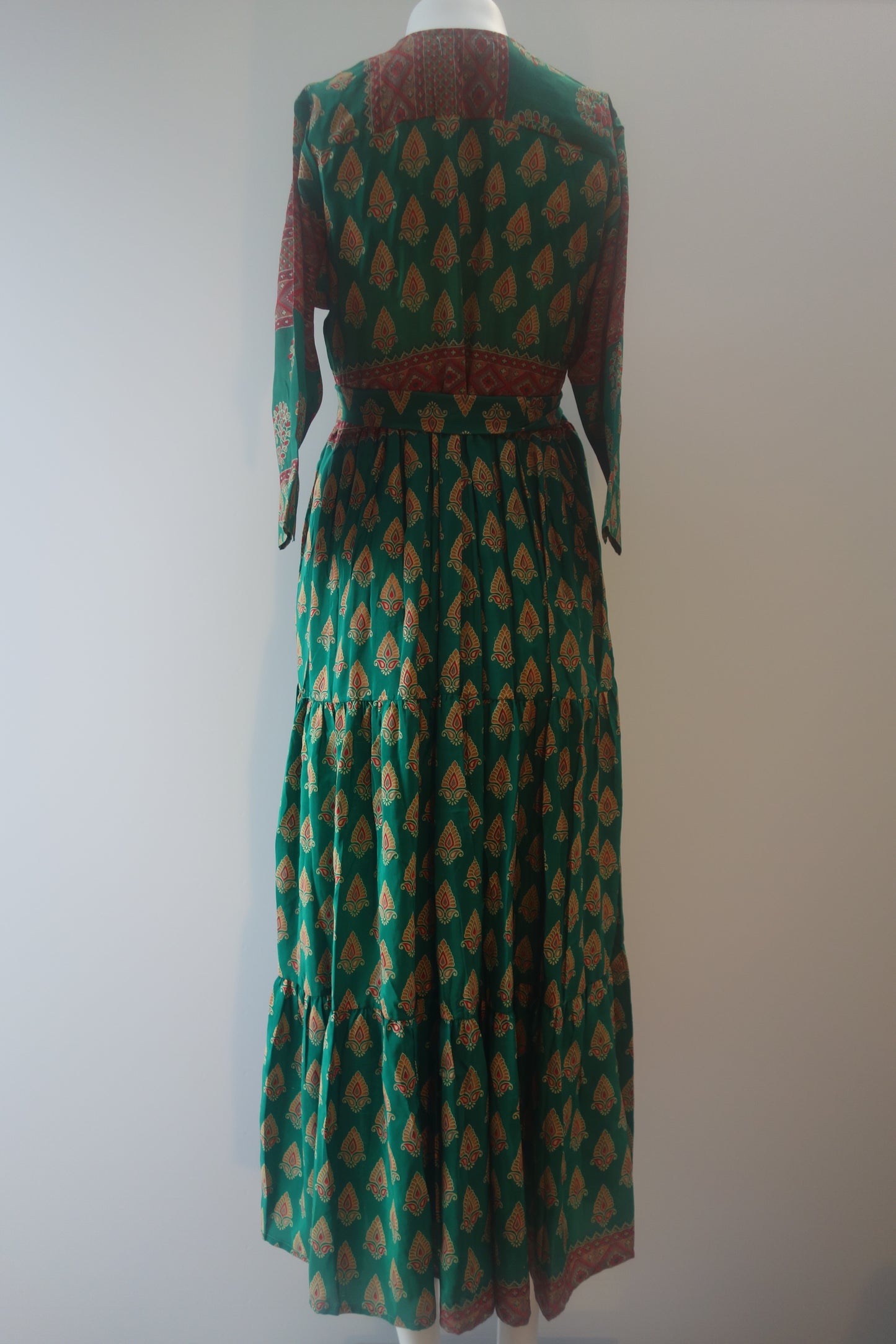 Prairie V-neck Silk Dress S - 0035