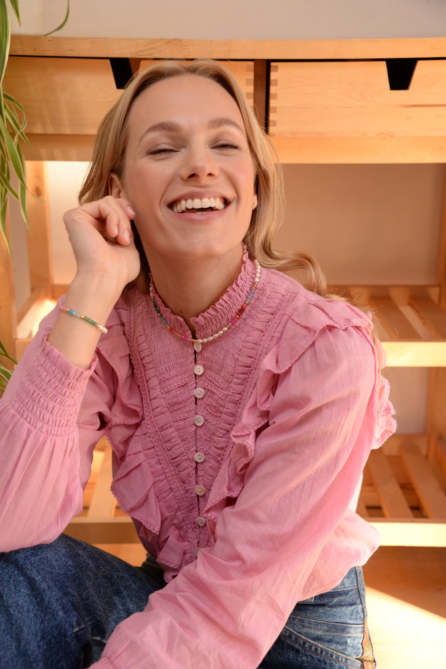 Tamsyn Blouse in Pink