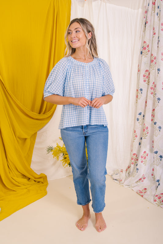 Clementine Gingham Blouse