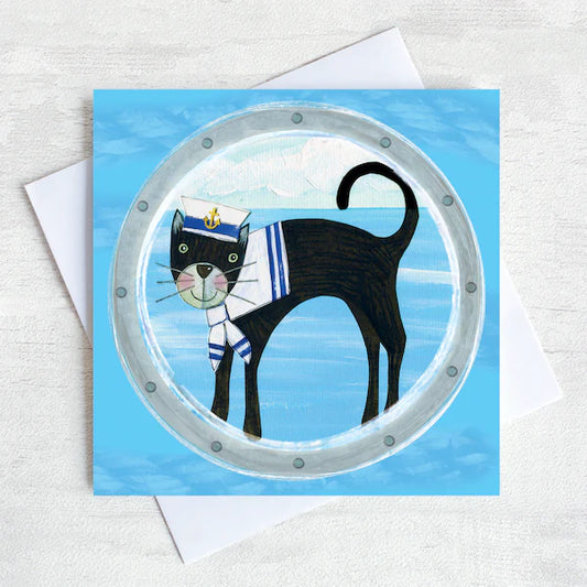 The Ships Cat Greeting Card