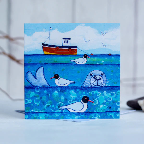 Seal in the Sea Greeting Card