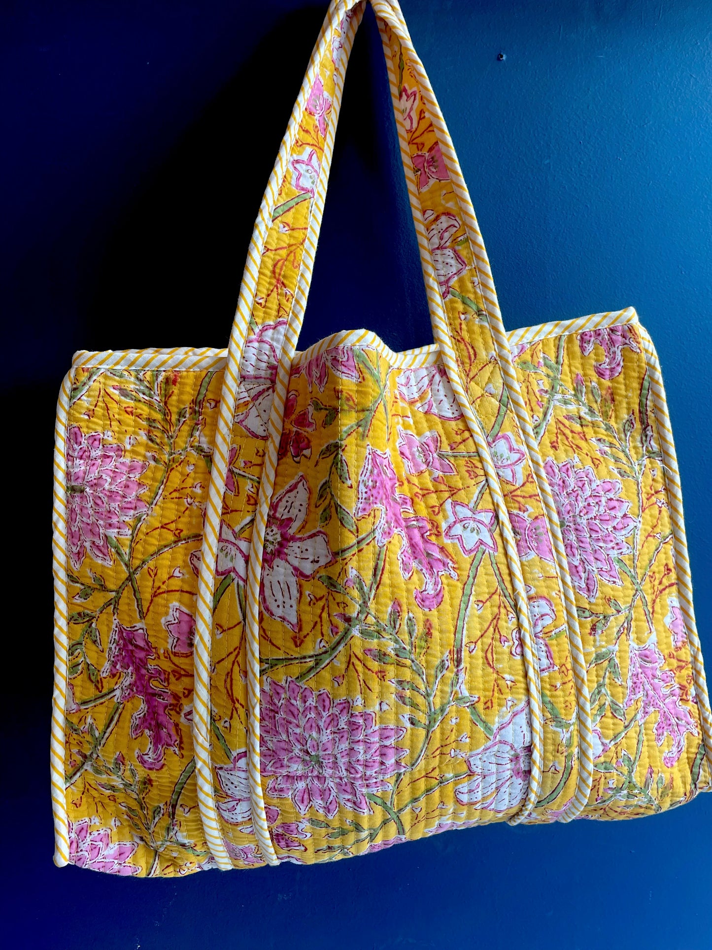 Quilted Tote Bag - Marigold