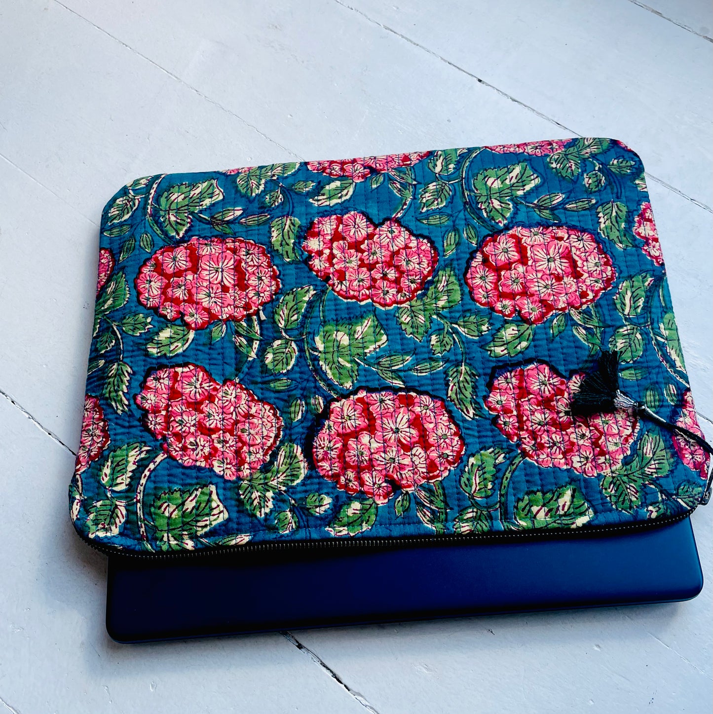 Laptop/iPad Case - Teal Floral