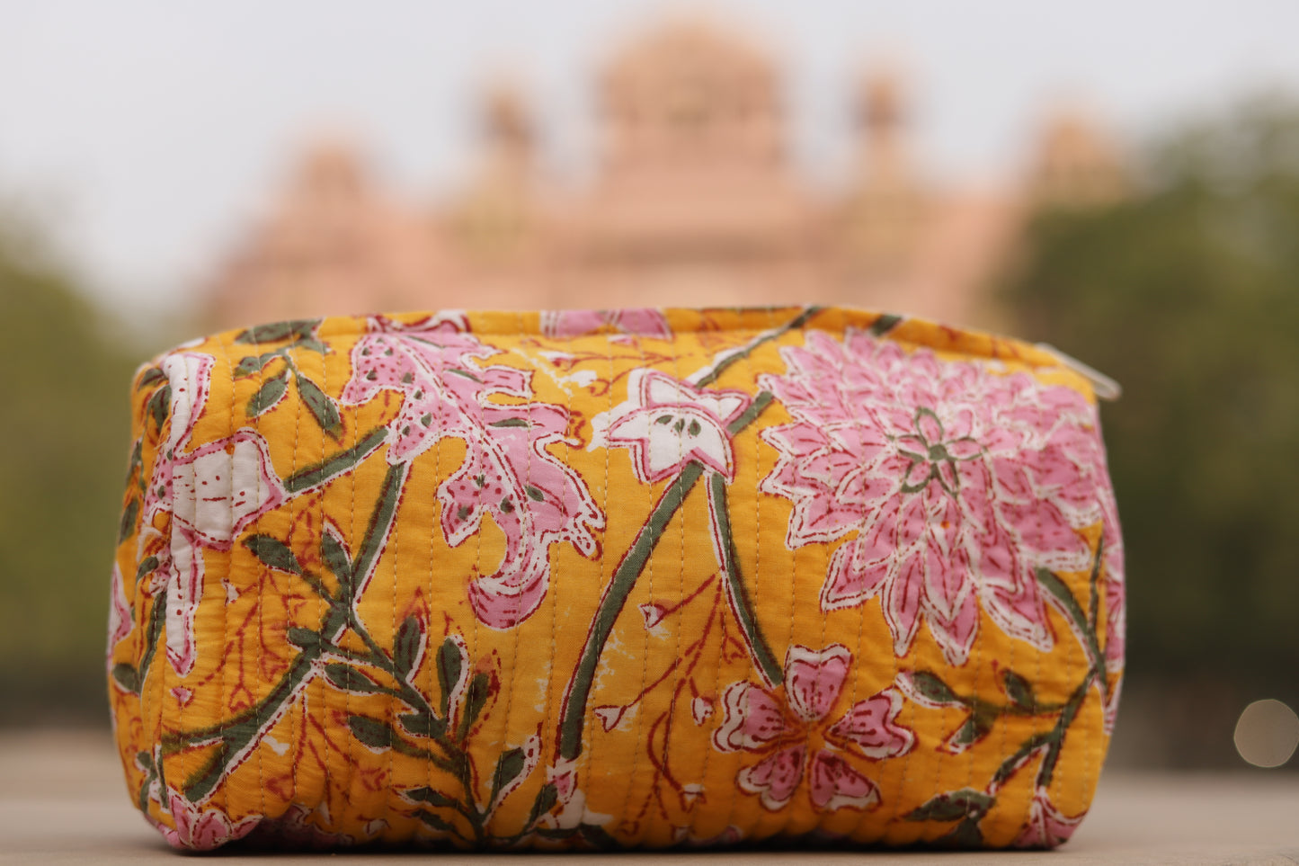 Wash Bag - Marigold Print