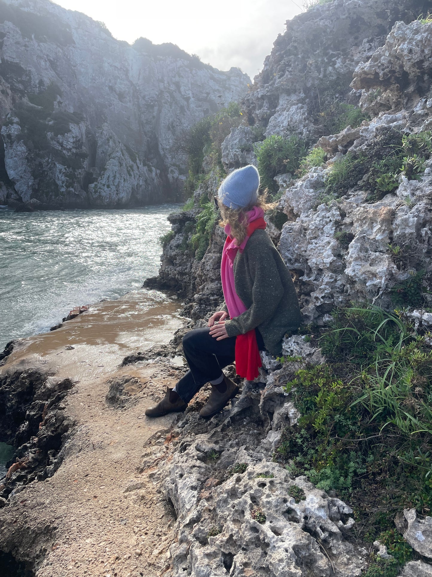 Layla Boxy Fit Jumper - Moss